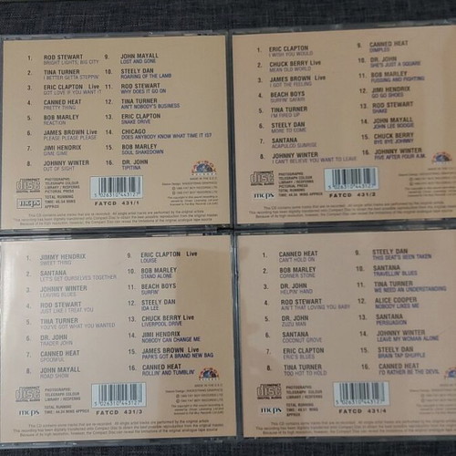 Great Rock Legends CD collection used, pack of 4 original discs