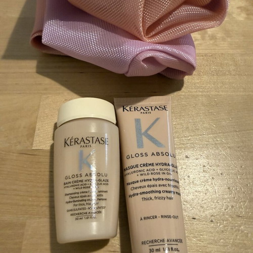 Kérastase Summer Tote Bag with 2 Mini Gloss Absolu Products new