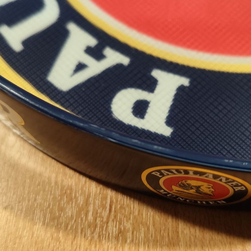 Paulaner Beer Promotional Plastic Non-Slip Serving Tray used