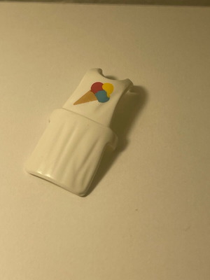 Playmobil ice cream vendor apron like new