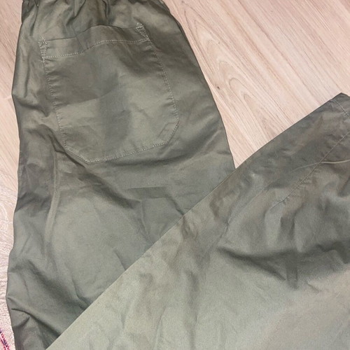 Zara balloon trousers like new, olive, cotton