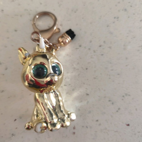 Keychain gold used with wear on the head