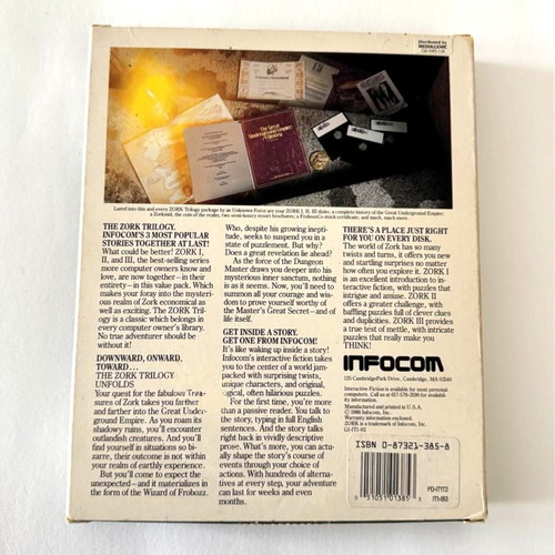 PC Zork Trilogy Big Box Infocom σαν καινούργιο