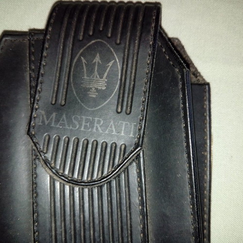 Authentic vintage Maserati sunglasses case like new, black