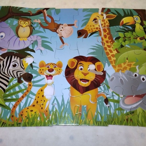Happy Farm and Animal puzzles used, 2x35 pieces
