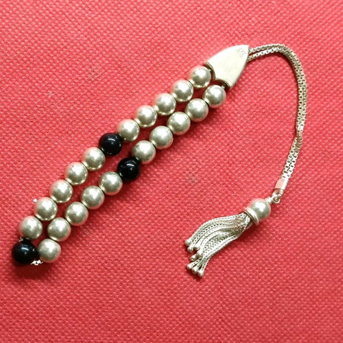 Silver 925 komboloi with semiprecious stones, like new