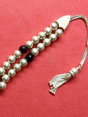 Silver 925 komboloi with semiprecious stones, like new