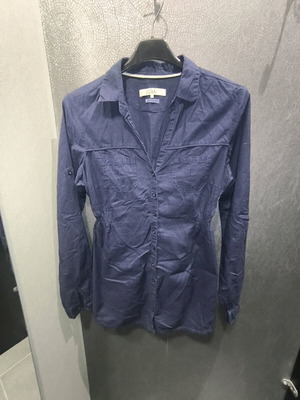 Clockhouse dark blue shirt with cinched waist like new