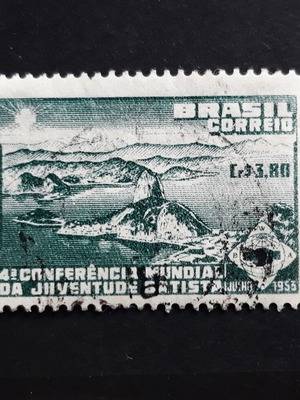 Brazil 1954 3.80 cr stamp 400th anniversary of Sao Paulo like new