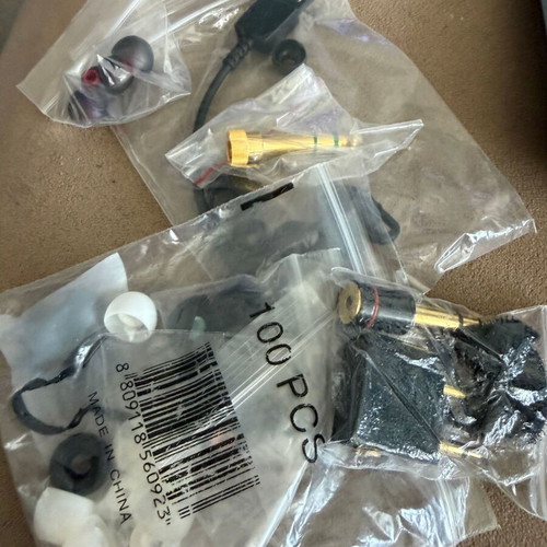 Set of 15 different new earphones