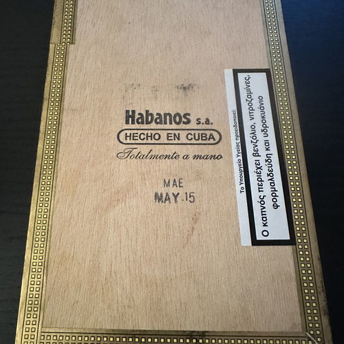 Montecristo No. 4 Wooden Cigar Box used, authentic Cuban