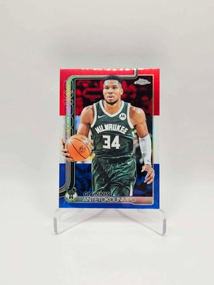 Topps Chrome Giannis Antetokounmpo Red/White/Blue нов