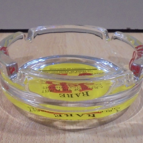 J&B Scotch Whisky promotional glass ashtray like new