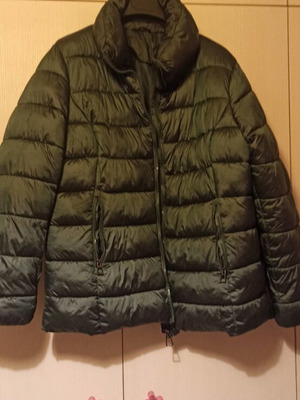 Puffer jacket women's very warm, like new, cypress color