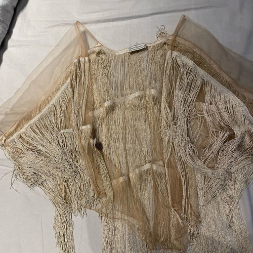 Silk kimono Dolce Domenica like new, beige and gold