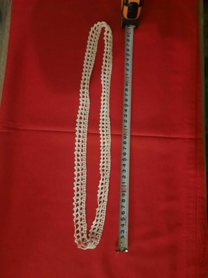 Handmade knitted lace like new