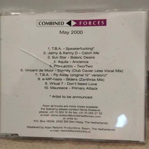 Combined Forces May 2000 CD like new, electronic