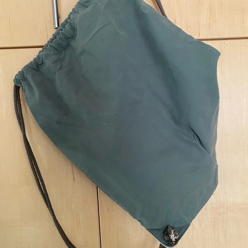 Paul Frank Drawstring Bag like new, olive with Julius the Monkey design