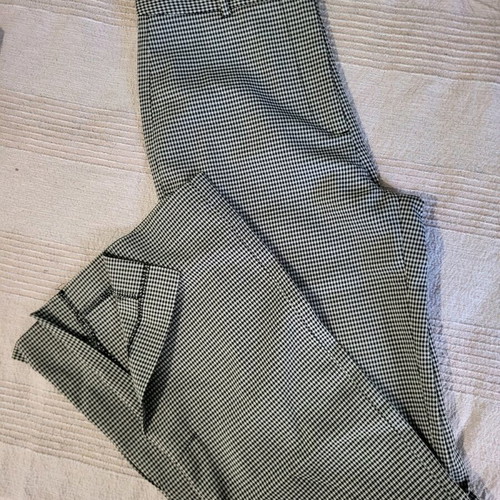 Zara flared pants like new, stable check pattern
