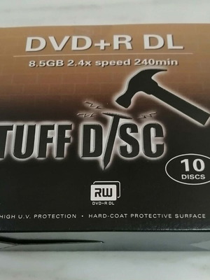 Tuff Disc DVD+R DL blank discs, pack of 10, 8.5 GB, 2.4x speed