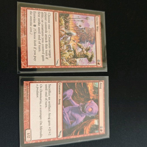 MTG Mirrodin 2003 Magic the Gathering uncommon cards used, 12 pcs