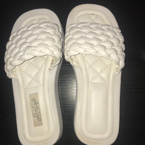 Flip flops used, size 38, white