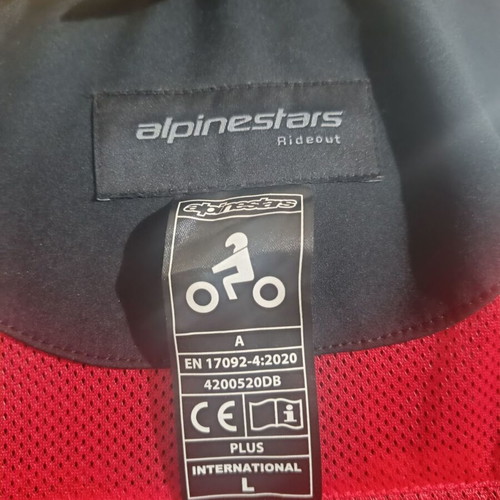 Alpinestars Rideout Plus Sektor V2 Tech Hoodie motorcycle jacket like new, size Large