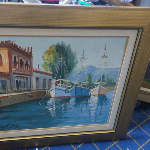 N.Krideras artwork with frame