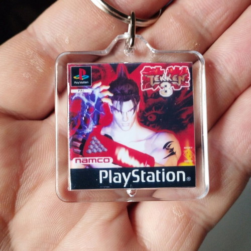 Tekken 3 PS1 keychain new made of transparent acrylic