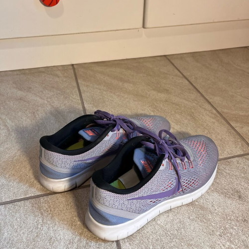 Nike Free 5.0 women's running shoes gray with purple like new