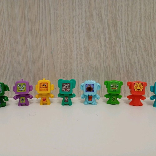 Kinder Surprise Joy Magic Mixart Funny Robots figures used, set