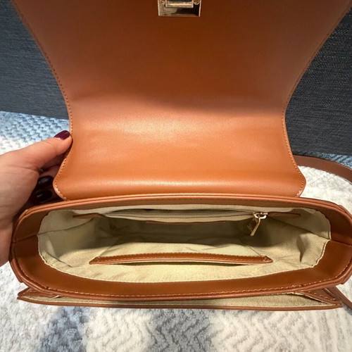 Trussardi crossbody bag brown like new