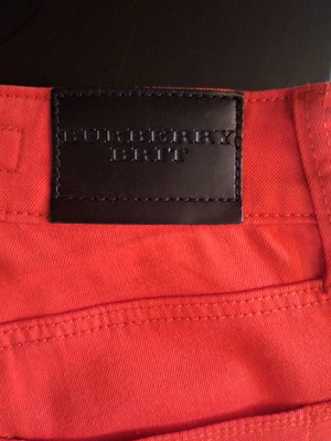 Burberry κόκκινο skinny τζιν σαν καινούργιο, μέγεθος 25