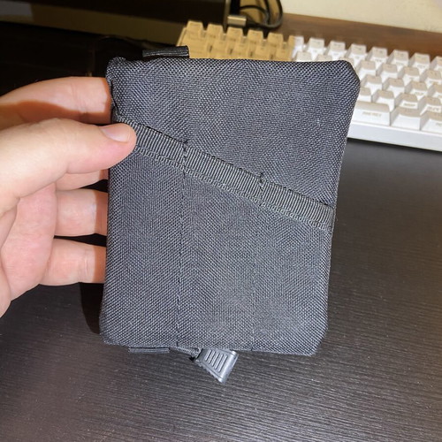 EDC Mini Pouch Pocket Organizer 11x13cm like new, black