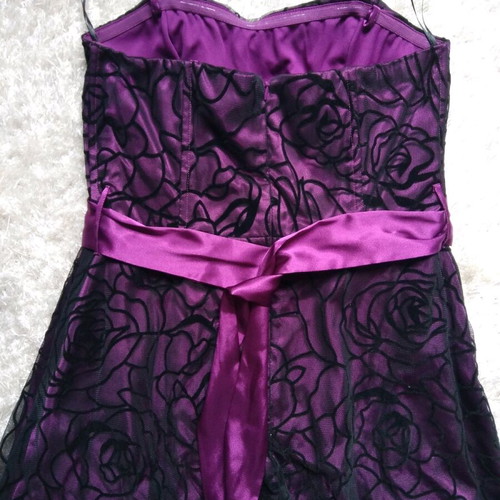 Bonprix evening dress L like new, black and purple