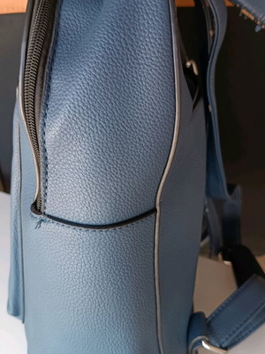 Backpack blue navy large used, shoulder type