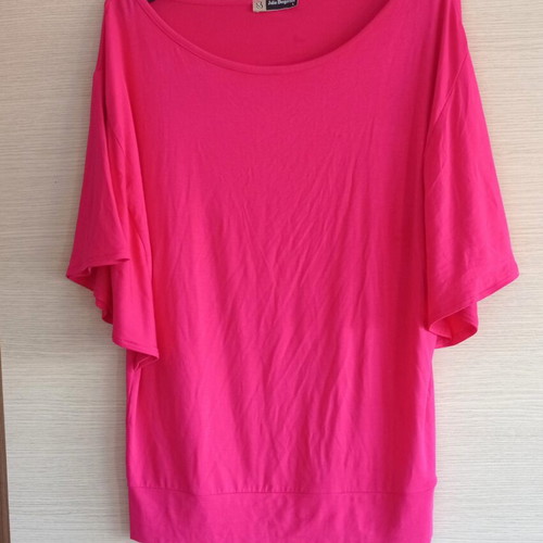 Julia Bergovich blouse used, bright fuchsia, size large