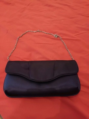 Τσαντάκι σατέν μπλε σκούρο Accessorize σαν καινούργιο