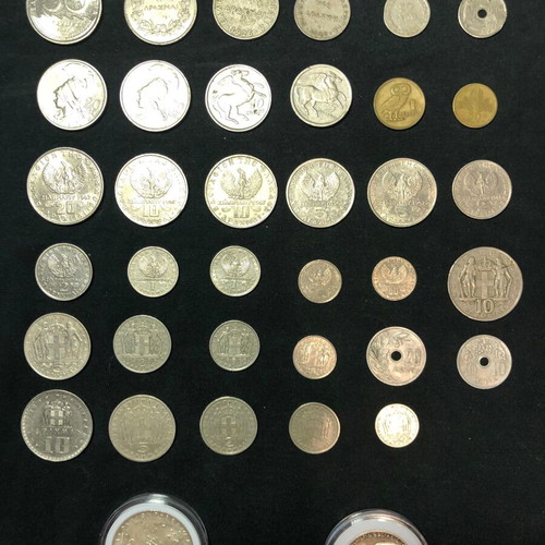 Collection of 37 used coins 1912-1982 with 2 silver coins
