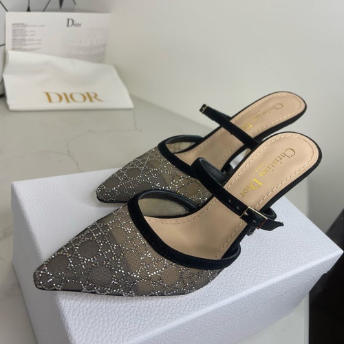 Dior high-heeled mules size 38 new, black