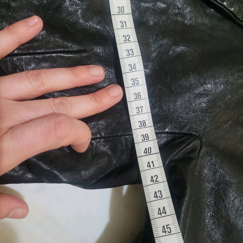 DKNY leather blazer like new, size Small, black