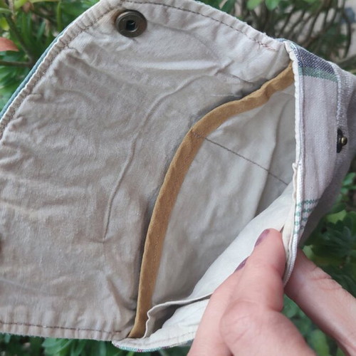 Canvas tobacco pouch used, very good condition, also wallet