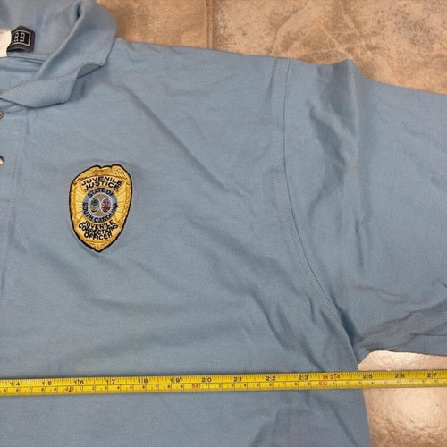 Designlab Police Uniform USA Polo Shirt 2XL like new, blue