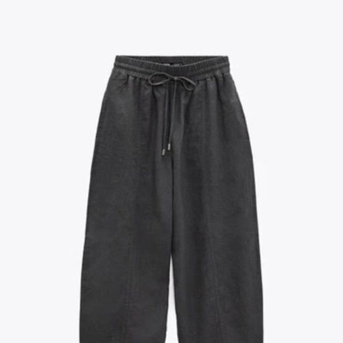 Zara linen pants like new, gray, size S