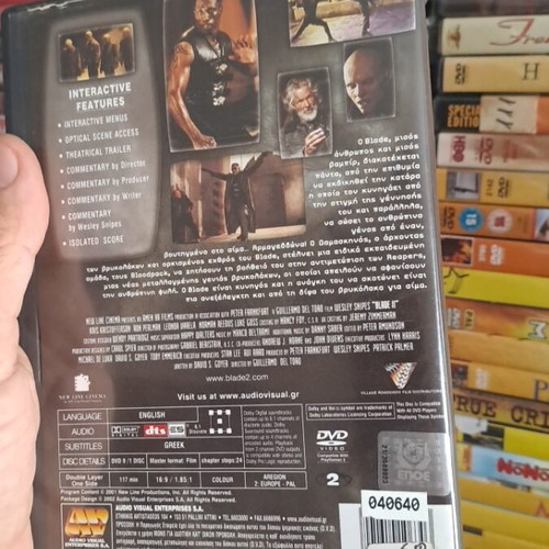 Blade 2 DVD used, action adventure social genre, subtitled