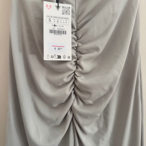 Zara dress new, gray and turquoise, size S
