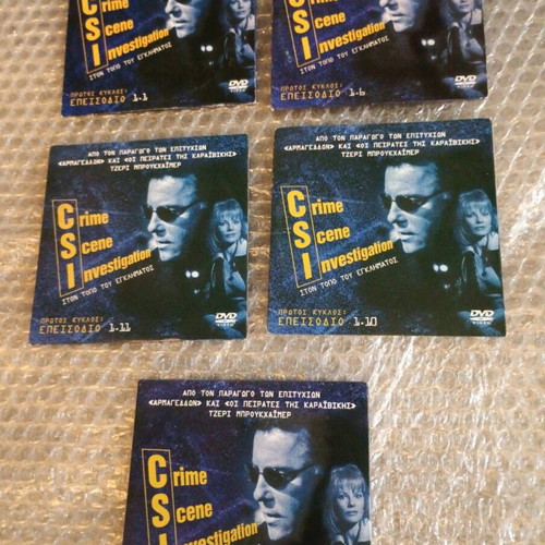 CSI 5 DVD episodes from season 1 like new, crime series with subtitles