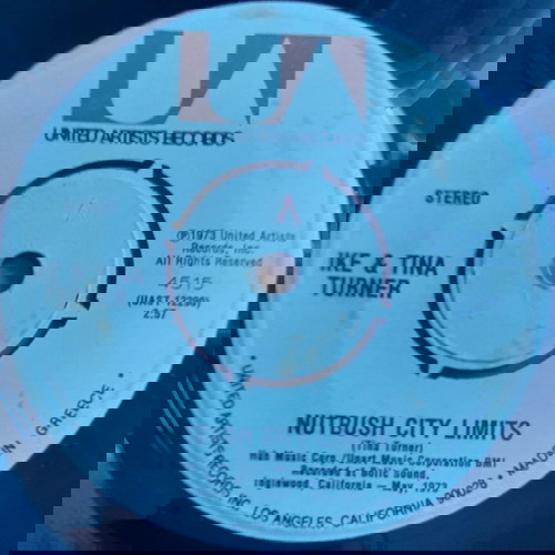 IKE & TINA TURNER ~ NUTBUSH CITY LIMITS (1973, United Artists, 7" single, αυθεντική ελληνική έκδοση)