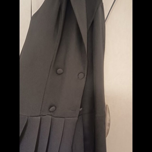 Pleated Backless Vest Dress like new, black, one size