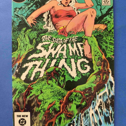 The Saga of the Swamp Thing 25 comic used, first cameo of John Constantine